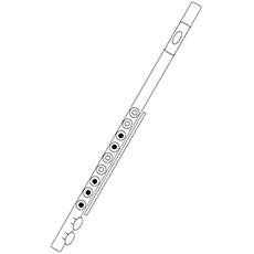 Flute Coloring Pages