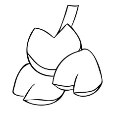 Fortune cookies coloring page