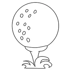 Golf ball coloring page_image