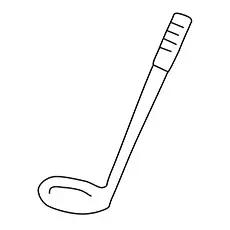 Golf club coloring page_image