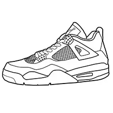 Golf shoe coloring page_image