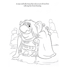 Grand Pabbie, Frozen coloring page