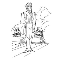 Hans, Frozen coloring page