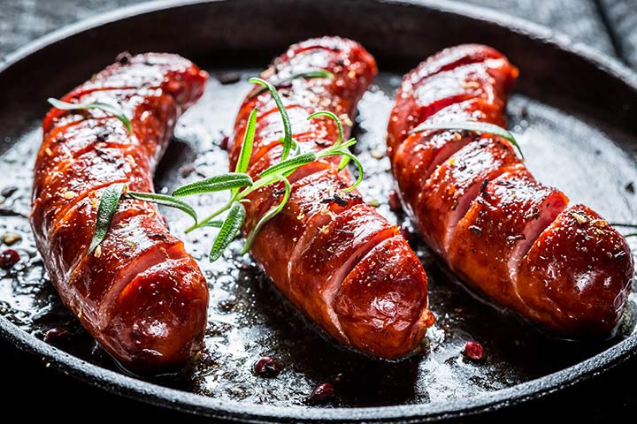 Honey and balsamic glazed sausage during pregnancy
