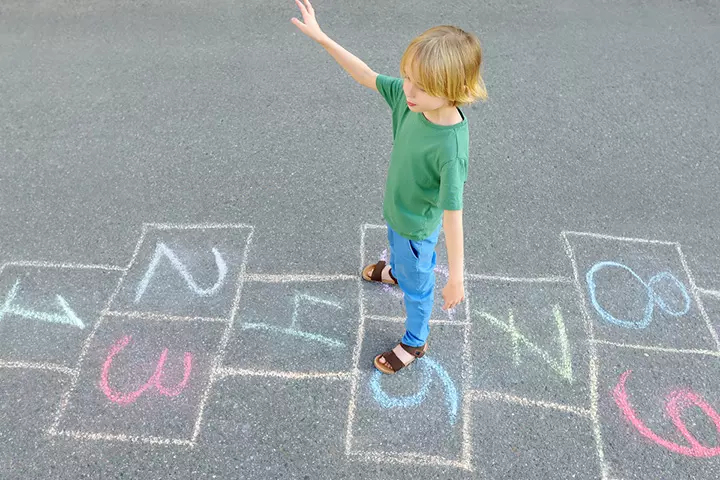 Hopscotch game