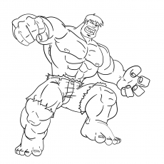 Hulk, Avengers coloring page