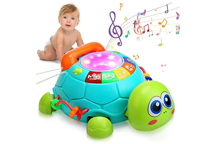 HumorPlay Musical Turtle Crawling Toy