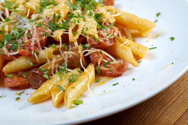 Italian sausage and rocket penne during pregnancy