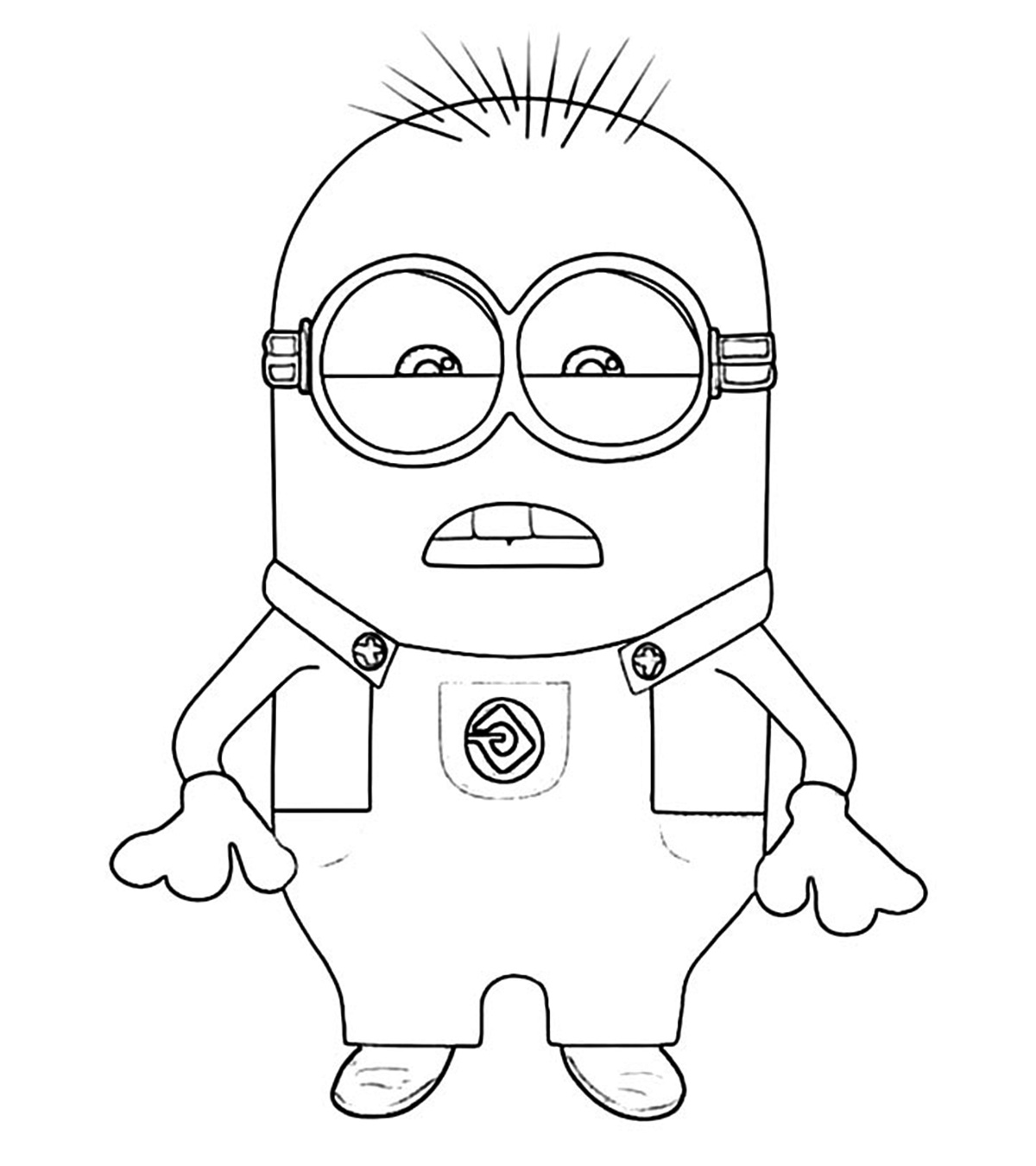 35 Cute Minions Coloring Pages For Your Toddler