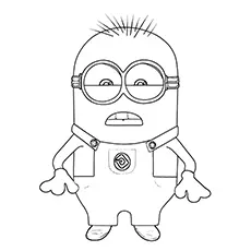 Jerry, minions coloring page