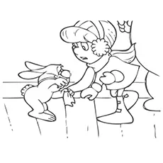 Karen With Hocus Pocus, Frosty the Snowman coloring page