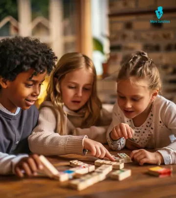 Kids are playing word games