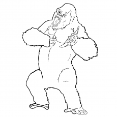 Top 10 King Kong Coloring Pages For Toddlers