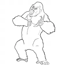 Coloring page of Kong_image