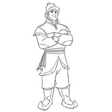 Kristoff, Frozen coloring page