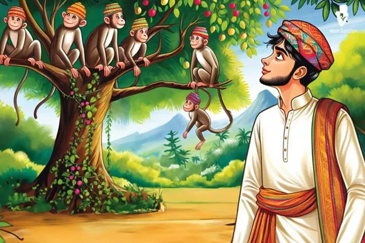 Moral Stories For Kids, The Cap Seller And The Monkeys