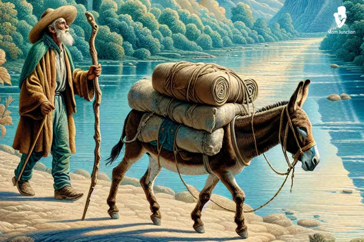 Moral Stories For Kids, The Donkey And The Load Of Salt