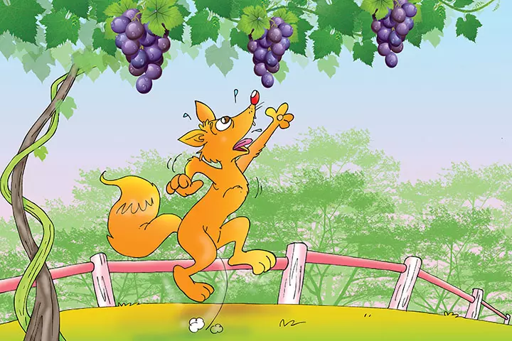 Moral Stories For Kids, The Fox And The Grapes