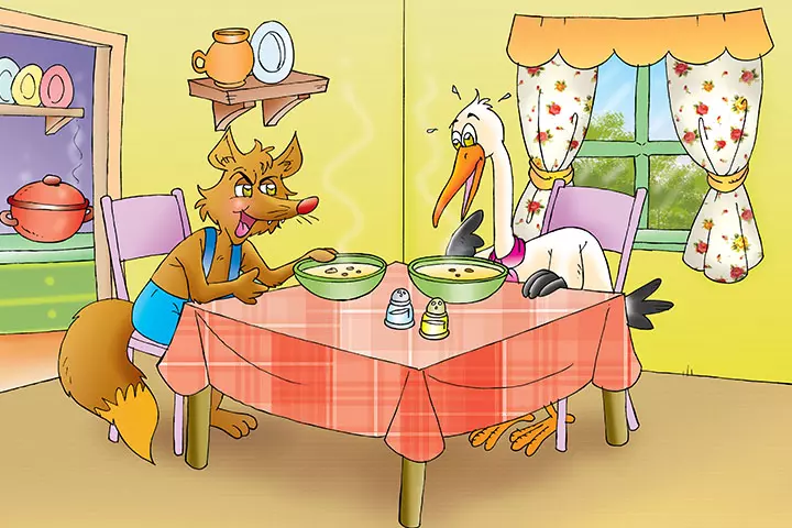 Moral Stories For Kids, The Fox And The Stork