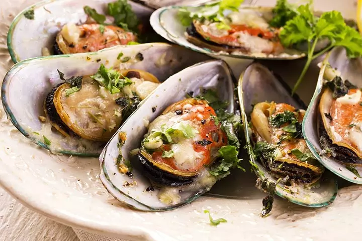 Eat mussels while pregnant, mussels south of two borders