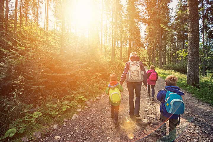 Nature walking activity for 4-year-olds