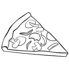 New York pizza coloring page