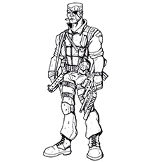 Nick Fury, Avengers coloring page