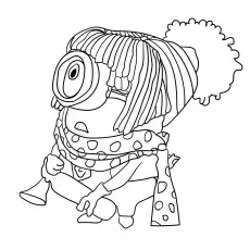 Norbert, minion coloring page