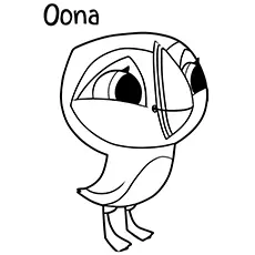 Oona puffin coloring page