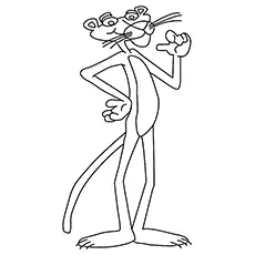Pink Panther coloring page