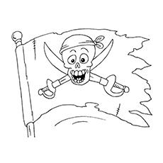 pirate flag coloring page