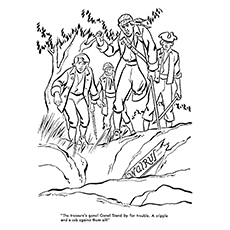 Pirates attacking the ship coloring page