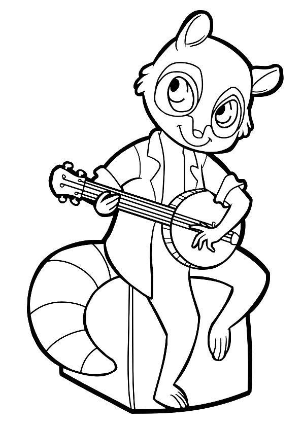 Raccoon-Playing-Banjo