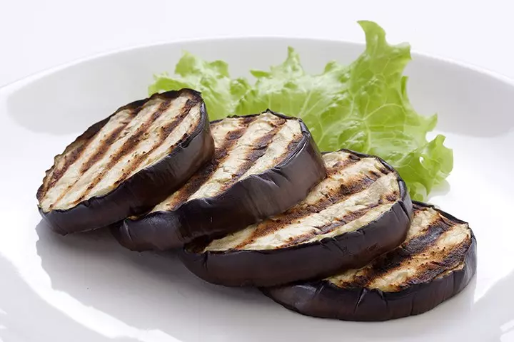 Roasted eggplant for babies