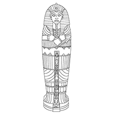 Sarcophagus, Ancient Egypt coloring