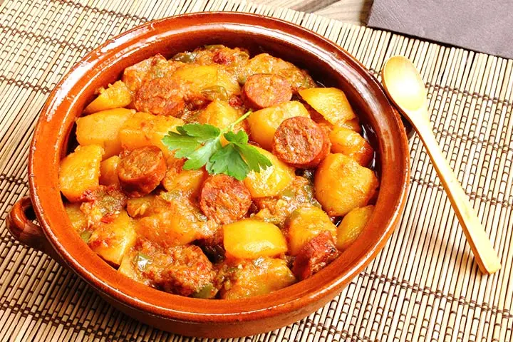 Sausage hotpot during pregnancy