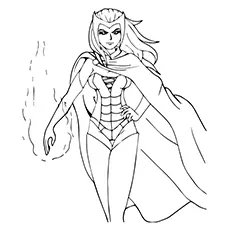 Scarlet Witch, Avengers coloring page