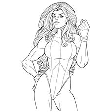 She Hulk, Avengers coloring page