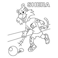 Shera bowling coloring page