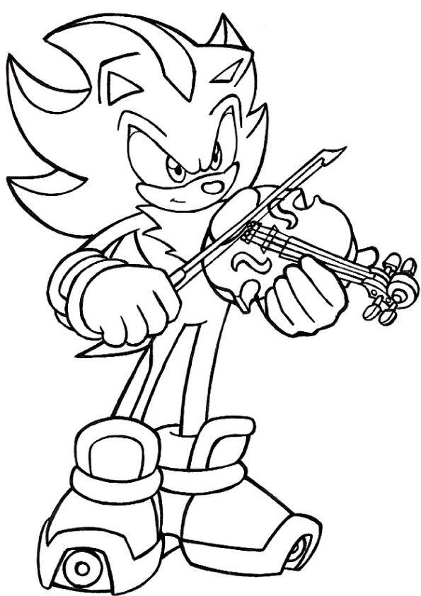 Sonic-Playing-Violin
