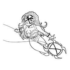 Spider Woman, Avengers coloring page