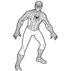 Spiderman, Avengers coloring page