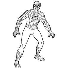 Spiderman, Avengers coloring page