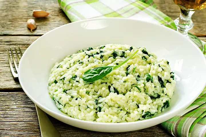 Spinach and paneer rice recipes for babies