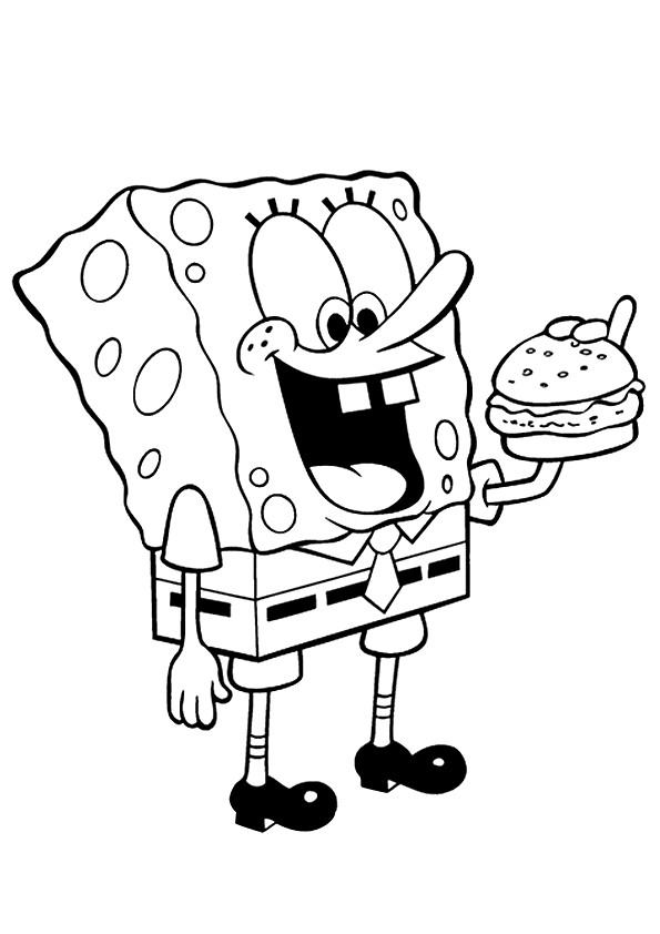 SpongeBob-Enjoying-Burger