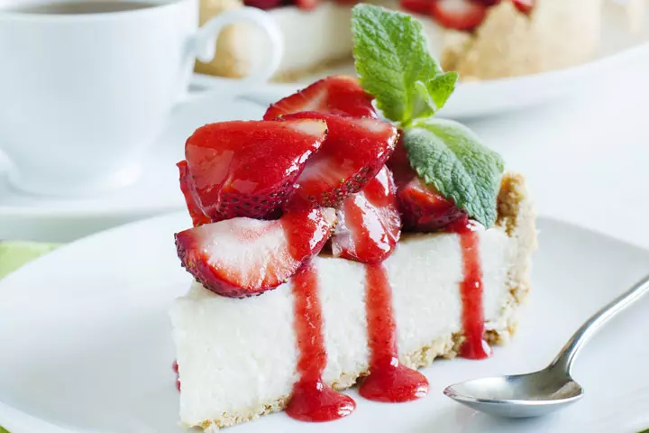 Strawberry cheesecake during pregnancy