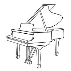 Studio Piano coloring page