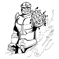 Thanos, Avengers coloring page
