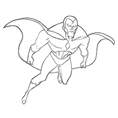 The Vision, Avengers coloring page