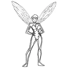 The Wasp, Avengers coloring page